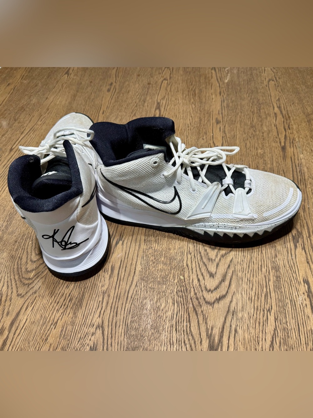 Nike Kyrie 7 TB Promo black and white basketball shoes size 13